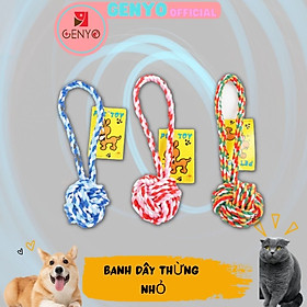 Hình ảnh Đồ chơi banh dây thừng cho chó - Genyo toy 026 ( màu giao ngẫu nhiên )