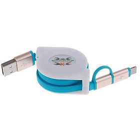 2in1 Retractable USB Charging Charger Cable Cord For Iphone