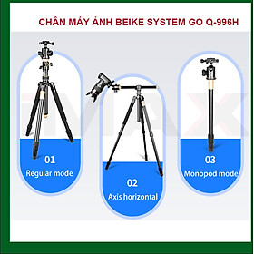 Mua CHÂN MÁY ẢNH BEIKE SYSTEM GO Q-996H - HÀNG NHẬP KHẨU