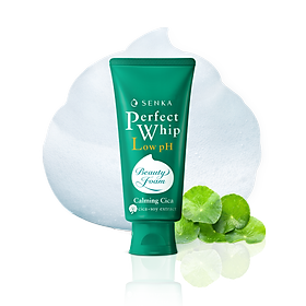 Sữa Rửa Mặt Rau Má Lành Tính SENKA PERFECT WHIP LOW pH CALMING CICA 100G