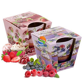 Mua Combo 2 ly nến thơm tinh dầu Bartek Fruit Muffins 115g - bánh muffin trái cây  nến trang trí  thơm phòng  thư giãn  hỗ trợ khử mùi