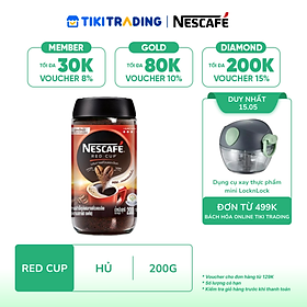 Cà phê hòa tan kết hợp rang xay NESCAFÉ RED CUP 200g