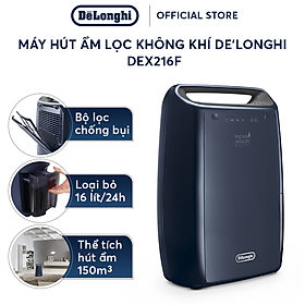 Mua  Hàng chính hãng  Máy hút ẩm  lọc không khí DeLonghi Tasciugo AriaDry Multi DEX216F - Công suẩt hút ẩm 16 lít