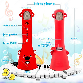 Micro Karaoke TOSINGX3 Bluetooth không dây cho trẻ em-Màu Hồng