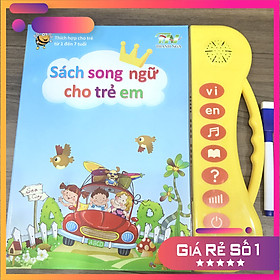 Sách Nói Điện Tử Song Ngữ Anh- Việt Thanh Nga - Giúp Trẻ Học Tốt Tiếng Việt, Anh, Nhận Biết Đồ Vật Xung Quanh (Dành cho bé từ 1 - 7 Tuổi)
