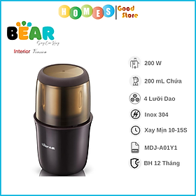 Mua Máy Xay Thực Phẩm Khô BEAR MDJ-A01Y1 (MDJ-A02G3) Xay Cực Mịn  Dung Tích 200 ML  Công Suất 200W- Hàng Chính Hãng