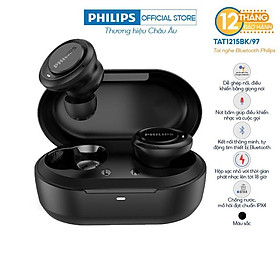 Mua Tai nghe Philips Bluetooth Có Bass TAT1215BK/00- Màu đen - Hàng nhập khẩu