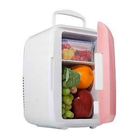 Tủ Lạnh Mini 4L Đựng Mỹ Phẩm Bảo Quản Thực Phẩm - Màu Hồng