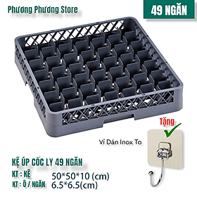 Mua ( HÀNG CAO CẤP ) khay / kệ / két chứa đựng bảo vệ cốc ly khỏi bị vỡ xếp gọn chồng lên nhau dễ di chuyển tiện dụng ( tặng vỉ dán inox to )