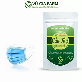 Bột Cần Tây Sấy Lạnh Nguyên Chất Vũ Gia 50g túi + Tặng 5 Khẩu Trang Y Tế