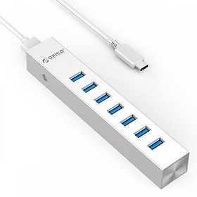 Bộ chia USB HUB 7 cổng USB 3.0 Type C Orico ASH7-U3 - Hàng Chính Hãng