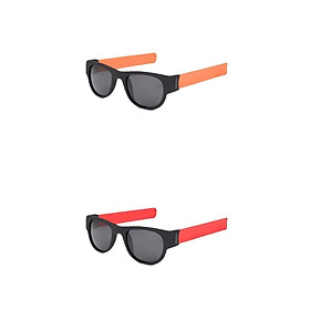 Fashion Folding Sunglasses Sun Glasses Unisex Slap Wristband