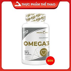 Viên uống bổ sung OMEGA 3 - Hỗ trợ tim mạch, sáng mắt - Hộp 90 viên - Hàng chính hãng 6PAK