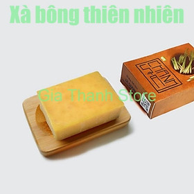 Xà bông Sinh Dược Sả Chanh 100gr mẫu bao bì vẽ mộc, hương tinh dầu sả chanh dễ chịu, làm sạch lỗ chân lông, giúp mát da, chống côn trùng, chống viêm