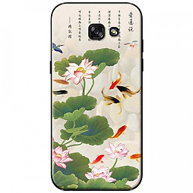 Ốp lưng dành cho Samsung Galaxy A7 (2017) mẫu Hoa sen cá