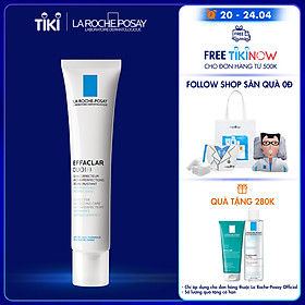 Bộ sản phẩm giảm dầu, giảm mụn ngừa thâm hiệu quả sau 12h La Roche-Posay Effaclar Duo+