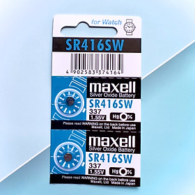 Pin Maxell Nhật Bản SR416SW / 337 Hàng Chính Hãng Made in Japan