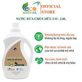 Nước rửa chén hữu cơ ECOCARE 2L tinh dầu thiên nhiên, nước rửa bát cho bé, an toàn da tay