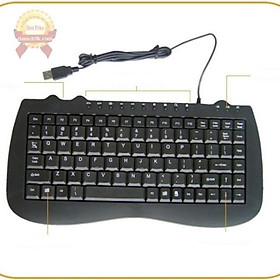 Mua BH 12 tháng - Bàn phím mini keyboard có dây Khung sắt IBM M-1000 full siêu mỏng chức năng media loại mới thay cho K1000
