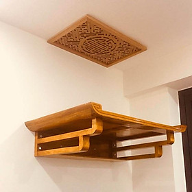 Mua Bàn treo tường đủ kích thước gỗ Pơmu tặng kèm tấm chống ám khói Trần nhà