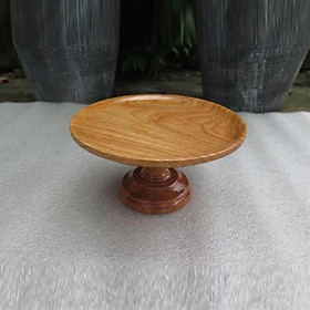 Mua đĩa gỗ gõ đựng trái cây thờ MẶT 24CM   đĩa thờ bằng gỗ   đĩa để trái cây trên bàn thờ