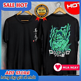 Áo thun Unisex RORONOA ZORO ONE PIECE ANime cổ tròn ngắn tay độc đẹp giá rẻ