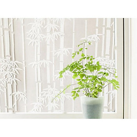 Mua 5M Giấy Dán Kính họa tiết trúc không cần keo - khổ 0.45m
