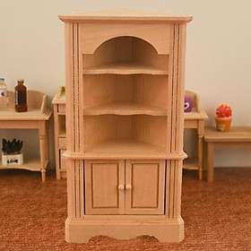 1/12 Doll House Wood Miniature Cabinet Cupboard Room Kitchen Furniture Toy