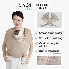 Địu Vải Lưới EmBé Sling WindMesh Thoáng