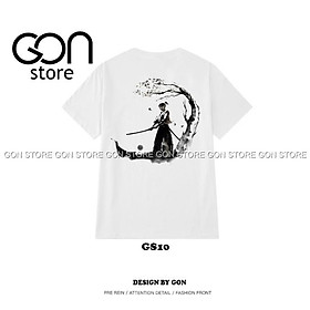 Áo thun tay lỡ nam nữ giá rẻ form rộng freesize samurai nhật bản  unisex - GS10