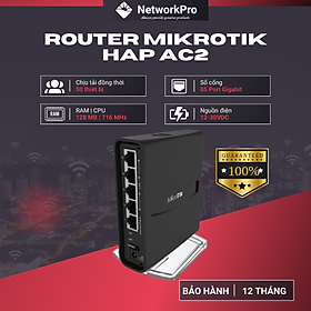 Mua Thiết bị Router wifi hAp ac2 Mikrotik RBD52G-5HacD2HnD-TC - Hàng chính hãng