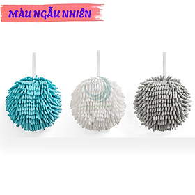 Khăn Lau Tay Treo Tường Microfiber  -	Khăn Lau Tay Siêu Mềm Dạng Tròn Treo Nhà Bếp/Nhà Tắm -	Khăn Treo Tường Dạng Tua Mềm Mại -	Khăn Lau Tay Thấm Hút Hình Quả Cầu Khăn Lau Tay Decor Gắn Tường Microfiber