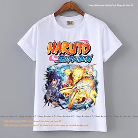 Áo thun Anime Naruto Sasuke  - Cotton Thái M2460 - giá rẻ nhất giá rẻ