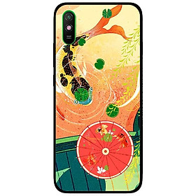 Hình ảnh Ốp lưng dành cho Xiaomi Redmi 9A mẫu Cá Chép Và Ô Đỏ