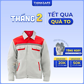 Quần áo bảo hộ lao động Thinksafe đồng phục lao động kỹ sư công nhân túi hộp thoải mái thoáng mát thấm hút mồ hôi DN12