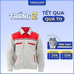 Mua Quần áo bảo hộ lao động Thinksafe đồng phục lao động kỹ sư công nhân túi hộp thoải mái thoáng mát thấm hút mồ hôi DN12