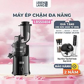 Máy ép chậm đa năng LEBENLANG dung tích 1000ml, công suất 200W, model LBSS0404 - hàng chính hãng