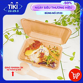 Mua Hộp Cơm giấy Fest Daily Takeaway Box 725ml Thái lan Cao Cấp  Hộp Cơm Giấy Kraft Dùng 1 Lần  Thiết Kế Có Lỗ Thoát Hơi 2 Bên Hông Tiện Lợi - HÀNG CHÍNH HÃNG F002 (Tặng Kèm Móc Khóa KETILO)