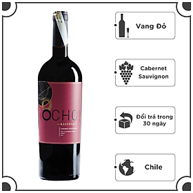 Rượu Vang Đỏ 8CHO Carbernet Sauvignon Reserva 14% - 750ml