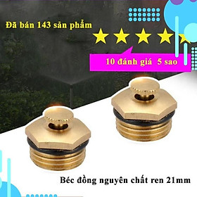 Bộ 10 béc phun sương bằng đồng nguyên chất hình cánh quạt ( ren ngoài 21mm) bán kính lên tới 6-8 mét 206789