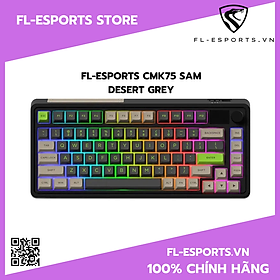 Mua Bàn phím FL-Esports CMK75 SAM Desert Grey | 3 Mode | Màn hình TFT | Pin 3000mAh - Hàng chính hãng