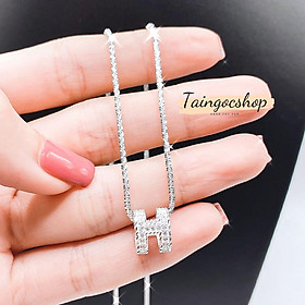 DÂY MẶT BẠC Ý CHỮ H S925 CAO CẤP