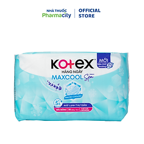 Băng vệ sinh hàng ngày siêu mỏng dịu mát từ thảo dược Kotex (Gói 40 miếng)