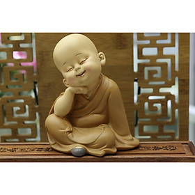 Tượng Chú Tiểu An Nhiên-Ngồi ( Sản Phẩm Có 3 Mẫu Lựa Chọn )