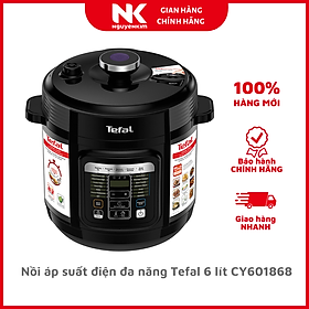 Nồi áp suất điện đa năng Tefal 6 lít CY601868 - Hàng Chính Hãng