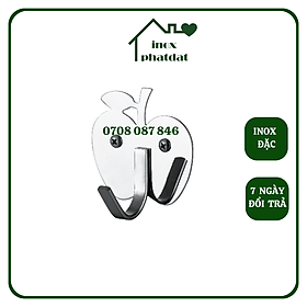 Mua Móc treo đồ nhà tắm 100% Inox đặc PHÁT ĐẠT không rỉ sét  Móc áo đơn inox hình quả táo  giá treo inox (SP019)