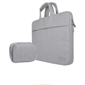 Cặp xách, túi xách chống sốc cho laptop, macbook kèm ví đựng phụ kiện