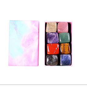 Mua Hộp 8 Viên Đá Thanh Tẩy Mix Nhiều Loại Đá Màu Loại To 2 Cm Năng Lượng Tích Cực
