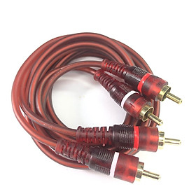 Mua Dây AV (Audio) 4 đầu bông sen (RCA)  dây mềm  lõi đồng tốt  dài 1.5m # phụ kiện âm thanh