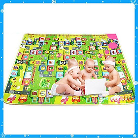 Thảm Chơi 2 Mặt Cho Bé Maboshi 1m8 x 2m - Hàng Chất Lượng